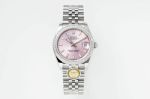 Rolex Datejust replica with black dial 316L Steel Mechanical Movement 31*12mm Women Watch